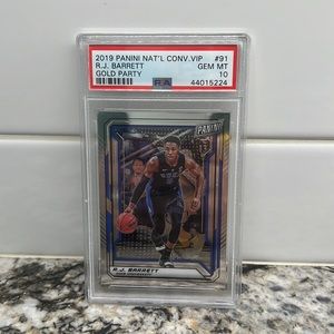 R.J. Barrett 2019 Panini National Convention  VIP #91 PSA GEM MINT 10